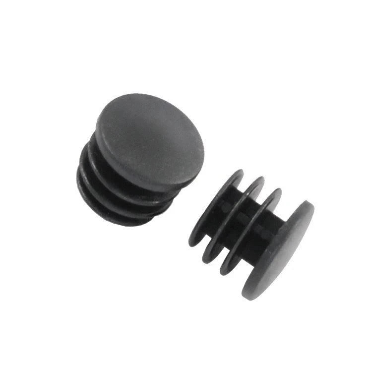 Plastic Bar End Plugs, Black (Pair) Scooter Bar Ends Workshop 