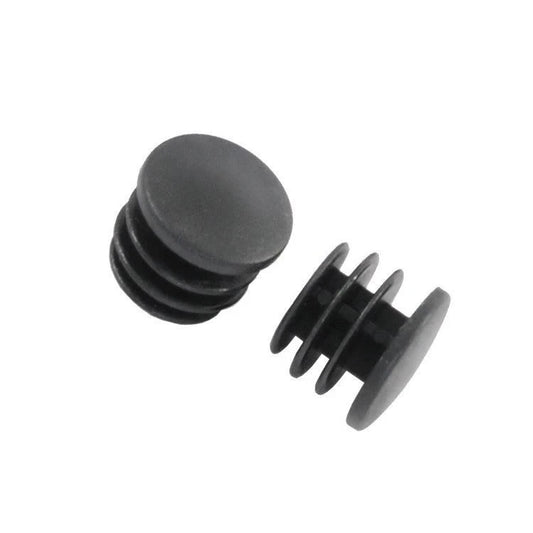 Plastic Bar End Plugs, Black (Pair) Scooter Bar Ends Workshop 