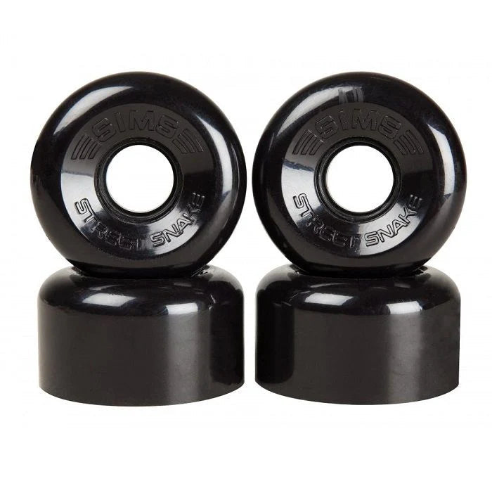 Sims Street Snakes Quad Skate Wheels 62mm 78a, Black Quad Skates Sims 