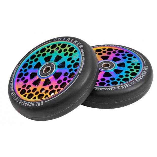 Oath Stalker 115mm x 28mm Scooter Wheels, Neochrome Scooter Wheels Oath 