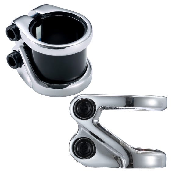 Blunt Z 2 Bolt Scooter Clamp, Chrome Scooter Parts Blunt 
