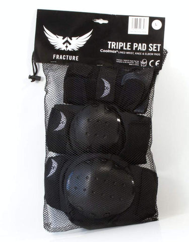 Fracture Triple Pad Set, Black