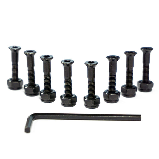 CORE Skateboarding Truck Mounting Hardware Bolts 1" - Black Skateboard CORE 