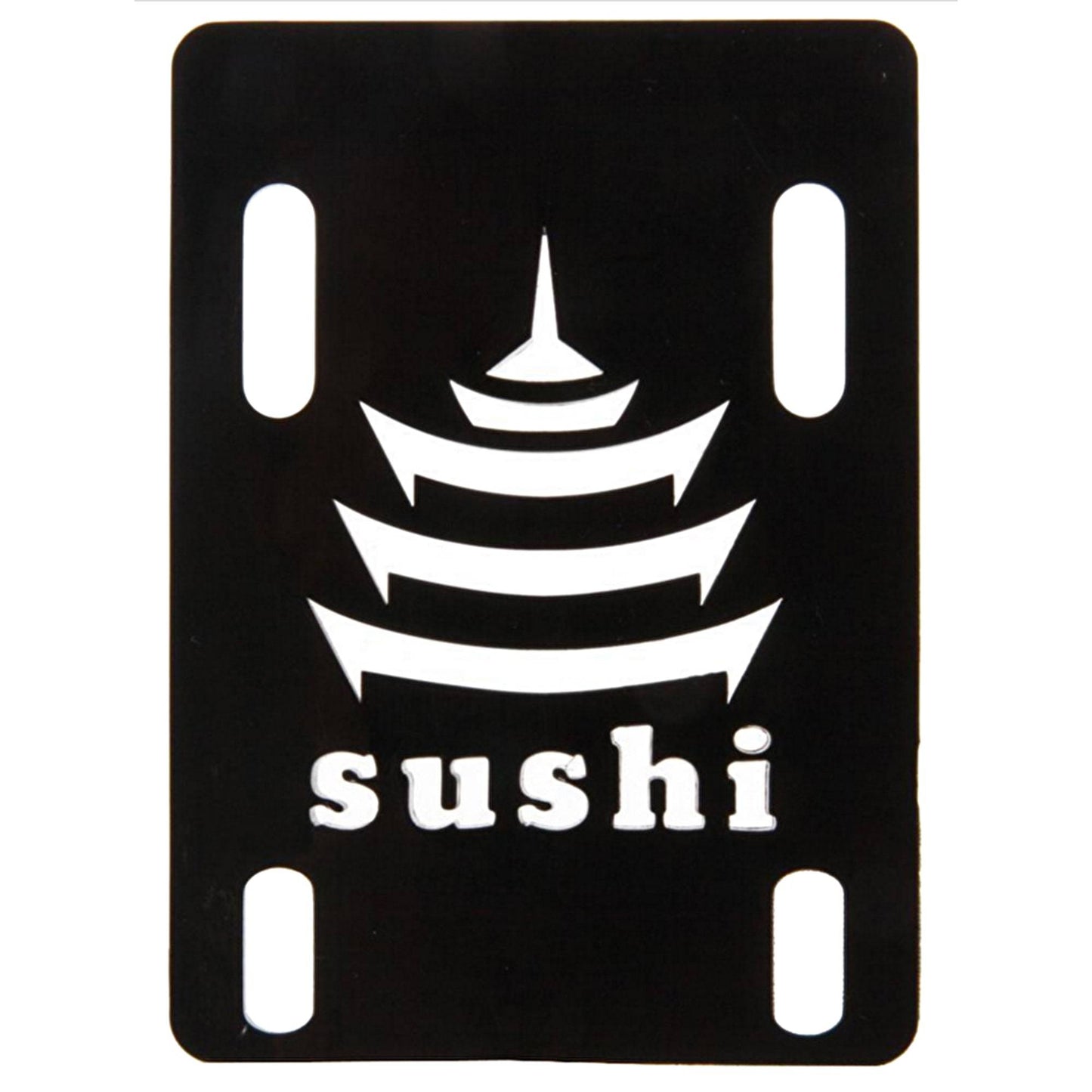 Sushi Pagoda Riser Pads - Black (Pack of 2) Skatebaord Parts Sushi