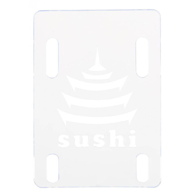 Sushi Pagoda Riser Pads - Clear (Pack of 2) Skatebaord Parts Sushi