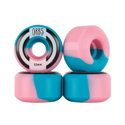 Orbs Apparitions Splits Skateboard Wheels 52mm, Pink/Blue