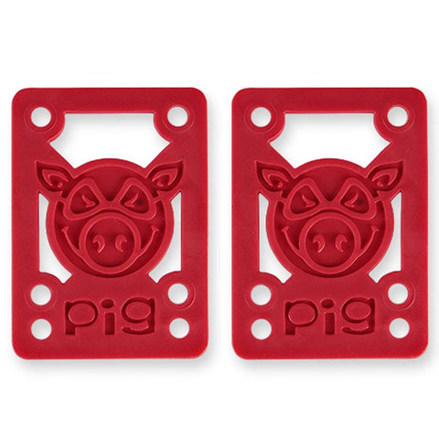 Pig Piles Shockpads 1/8" Risers, Red