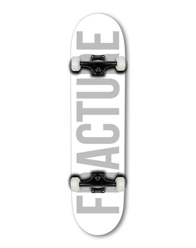 Fracture Fade White Complete Skateboard 8.0 Complete Skateboards Fracture 