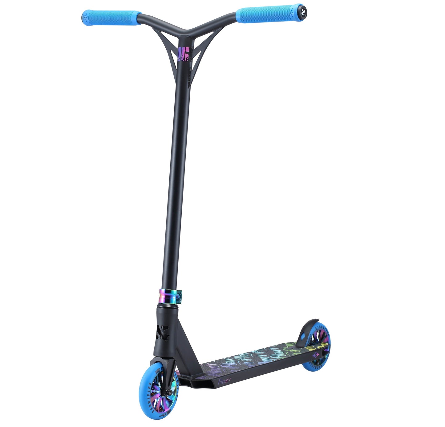 Sacrifice OG Player V2 Complete Stunt Scooter, Black/Neo Complete Scooters Sacrifice 