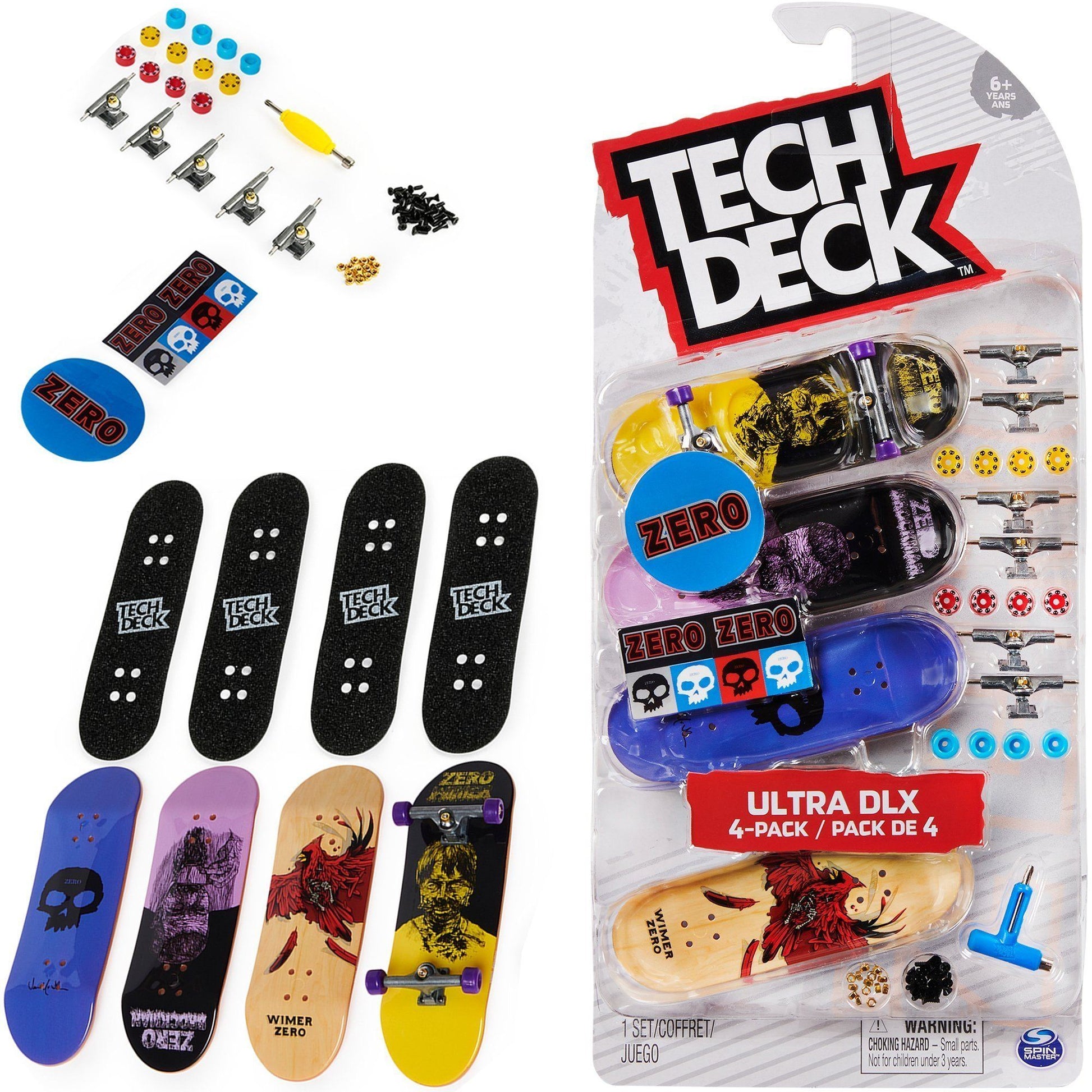 Tech Deck Fingerboard Ultra DLX 4-Piece (Random) Accessories tech deck 