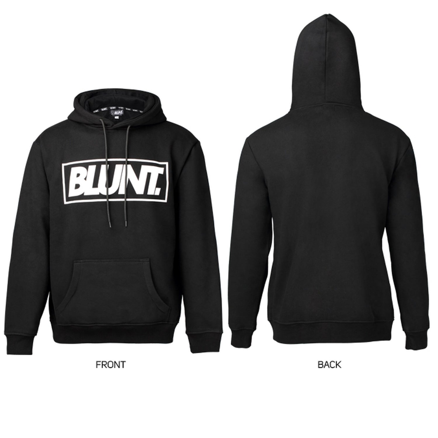 Blunt Box Logo Hoodie, Black Clothing Vital 