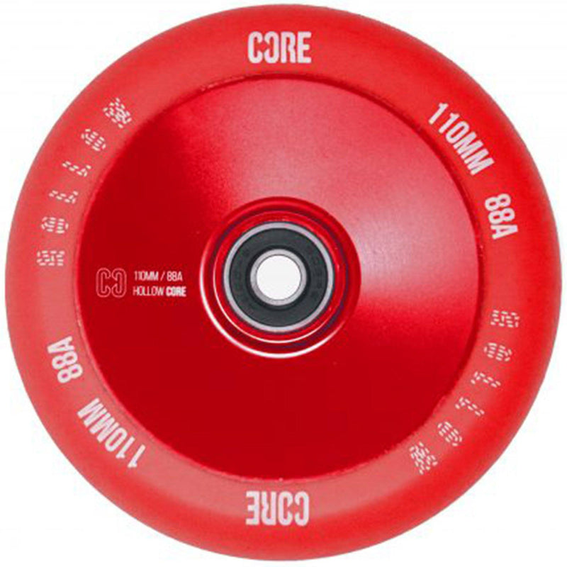 CORE Hollow Stunt Scooter Wheel V2 110mm - Red Red Scooter Wheels CORE