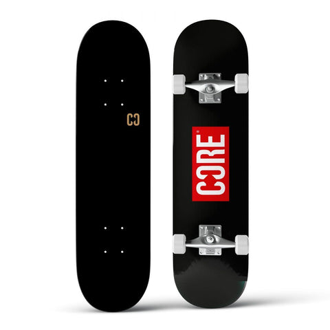 CORE Complete Skateboard Split - Stamp Black 7.75"