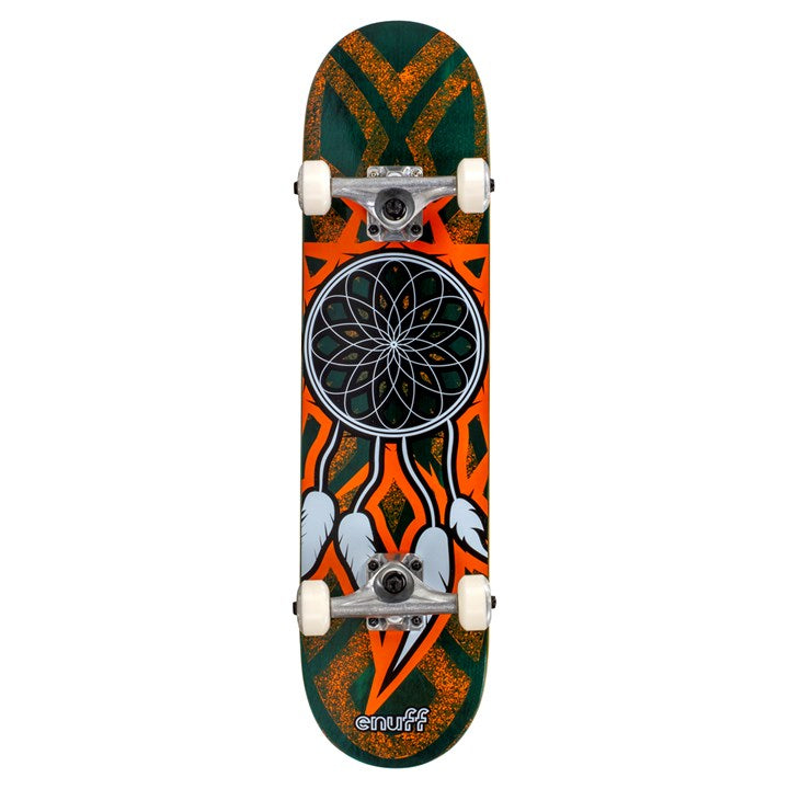 Enuff Dreamcatcher Complete Skateboard Rampworx Shop Teal/Orange 7.75" 