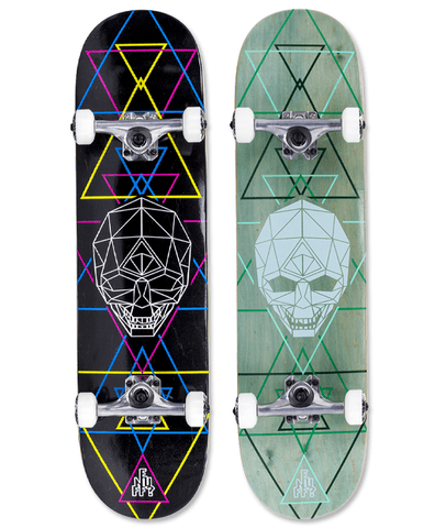 Enuff Geo Skull Complete Skateboard, 8"