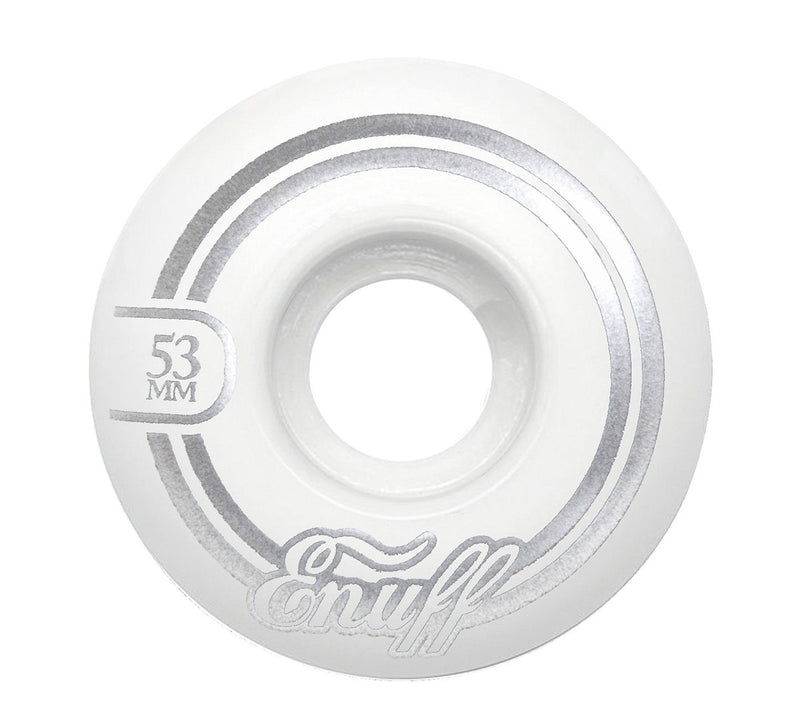 Enuff Refresher II Skateboard Wheels - White (50-55mm) Skateboard Enuff