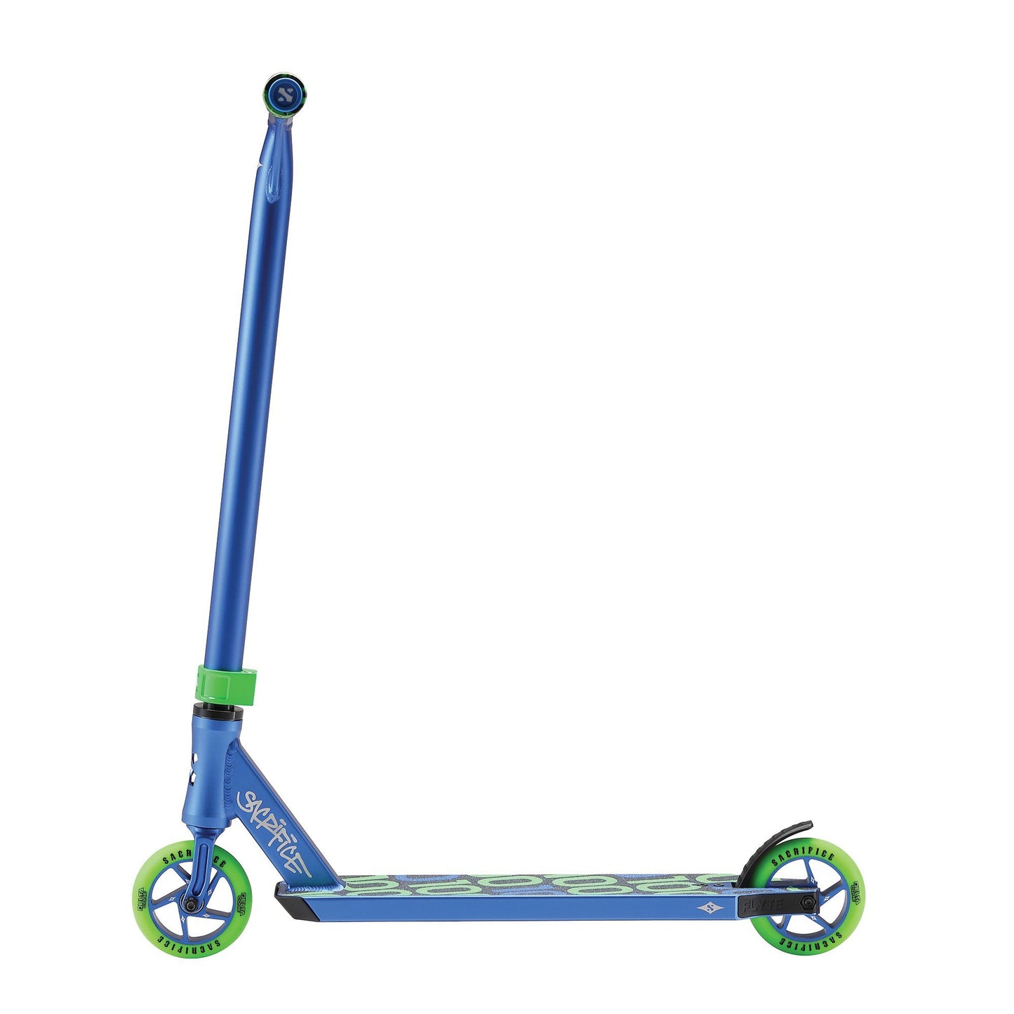 Sacrifice Scooters Flyte 100 V2 Complete Stunt Scooter, Blue/Green Complete Scooters Sacrifice 