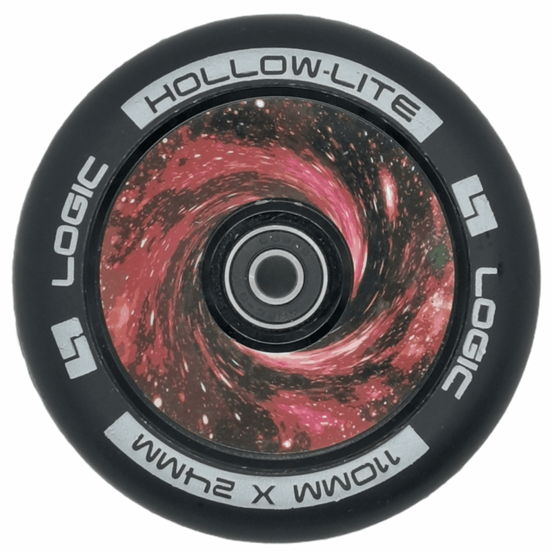 Logic 110mm Hollow Lite Scooter Wheel, Vortex Red Scooter Wheels Logic 
