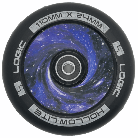 Logic 110mm Hollow Lite Scooter Wheel, Vortex Blue