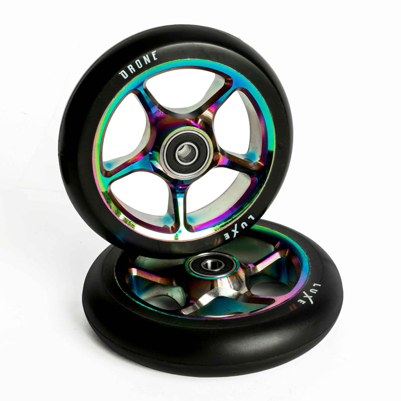 Drone Luxe 2 Stunt Scooter Wheels - 110mm, NeoChrome Scooter Wheels Drone 