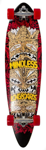 (Cosmetic Damage) Mindless Tribal Rogue IV Complete Longboard, Red