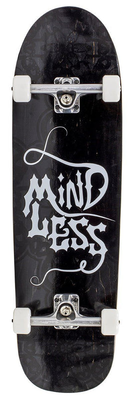 Mindless Gothic 9.25" Complete Cruiser Skateboard, Black Complete Skateboards Mindless 
