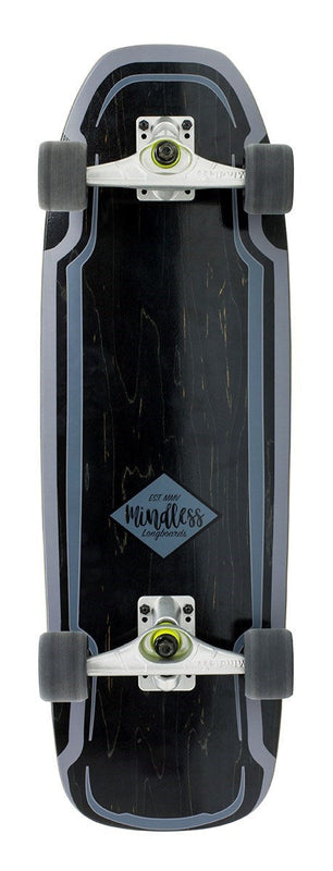 Mindless Surf Skate Cruiser longboard Mindless Black 9.5" x 30" 