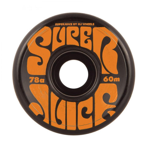 OJ Soft Super Juice 60mm Skateboard Wheels 78a, Black