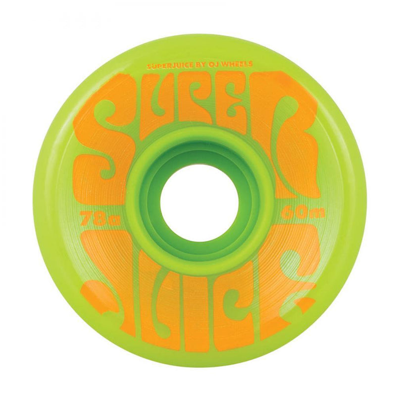 OJ Soft Super Juice 60mm Skateboard Wheels 78a, Green Skateboard Wheels OJ Wheels 