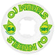 OJ Wheels From Concentrate Hardline 54mm Skateboard Wheels, White/Green Skateboard Wheels OJ Wheels 