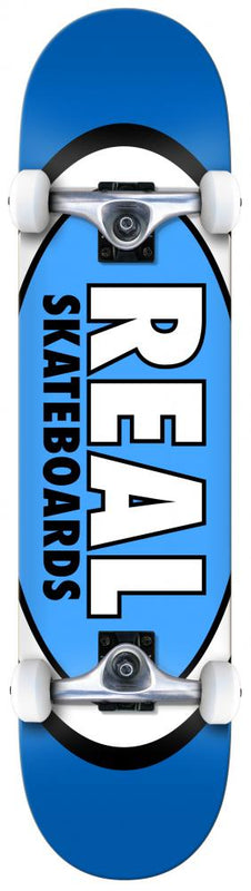 Real Classic Oval Complete Skateboard 7.75", Blue Complete Skateboards Real 