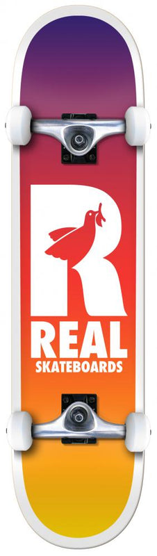 Real Be Free Fades Complete Skateboard 8.25", Purple/Orange Fade Complete Skateboards Real 