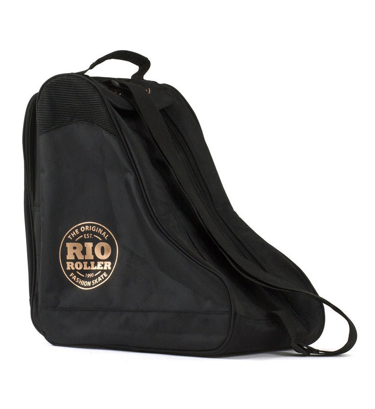 Rio Roller Rose Gold Ice & Quad Skate Bag, Black Backpack Rio Roller 