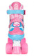 Rookie Adjustable Fab Junior Quad Skates Blue/Pink, 3-6 Junior Kids Skates Rookie 