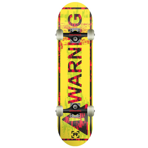 Rampage Glitch Warning Complete Skateboard - 8"