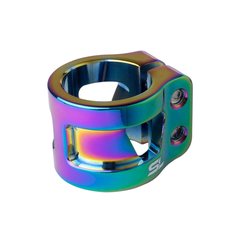 *NEW* CORE SL Double Bolt Clamp - NeoChrome Scooter Clamps CORE 