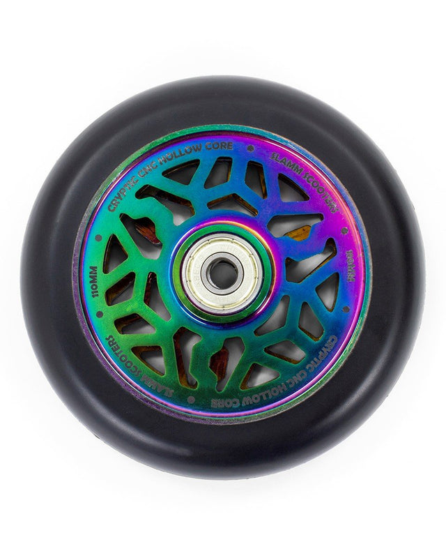 Slamm Neochrome 110mm Cryptic Hollow Core Wheels Scooter Wheels Slamm Scooters 110mm 
