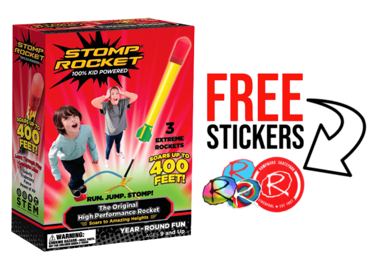 SUPER STOMP HP Rocket Kit, Air Rockets Flys up to 400 Feet High! Accessories Stomp 