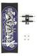 Graffiti Pro Complete Wooden Fingerboard (34mm) (Skull Pro Trucks - Single Axle - 6 Locknuts) Accessories Skull Fingerboards 
