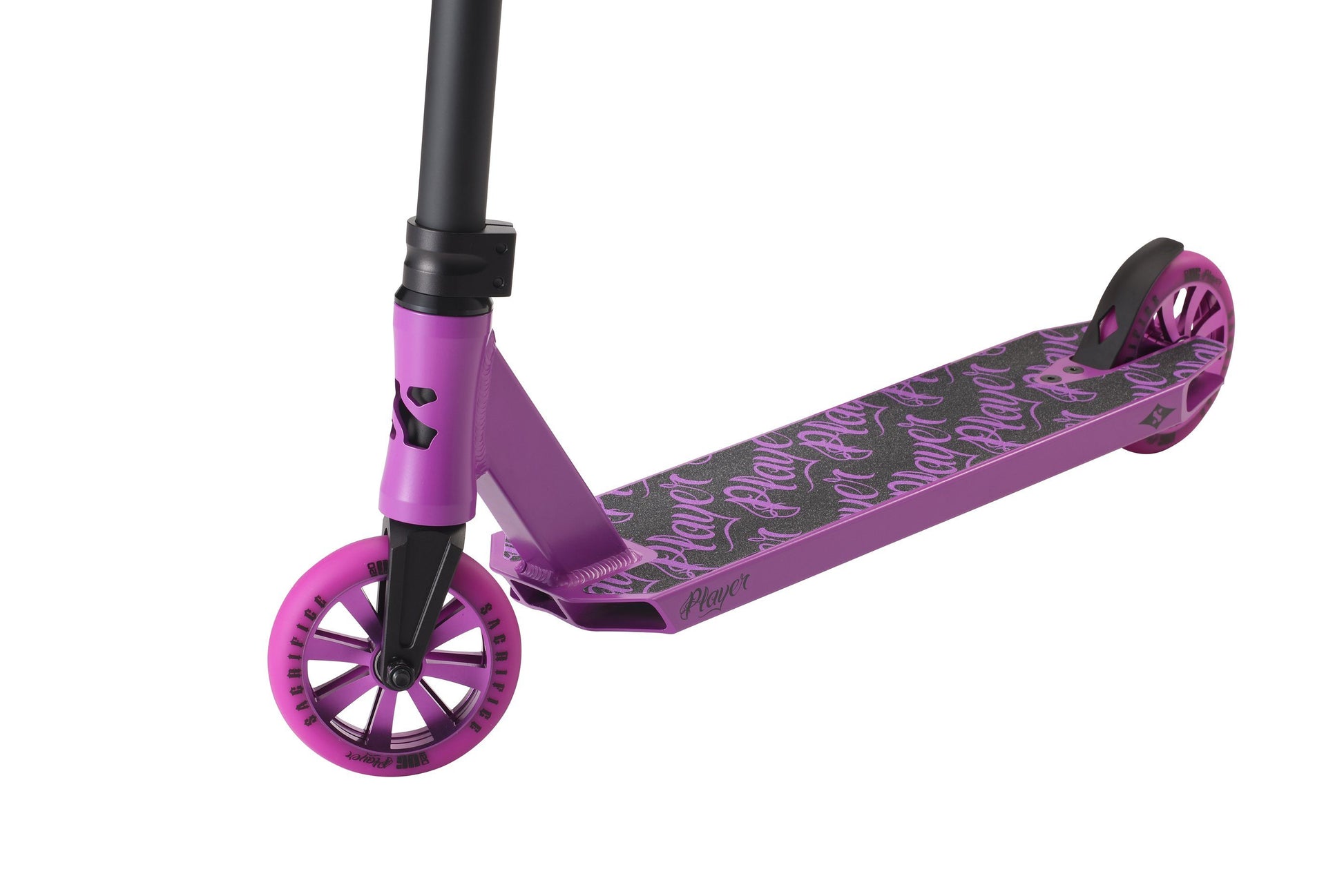 Sacrifice Scooters OG Player V2 Complete Stunt Scooter, Black/Purple Complete Scooters Sacrifice 