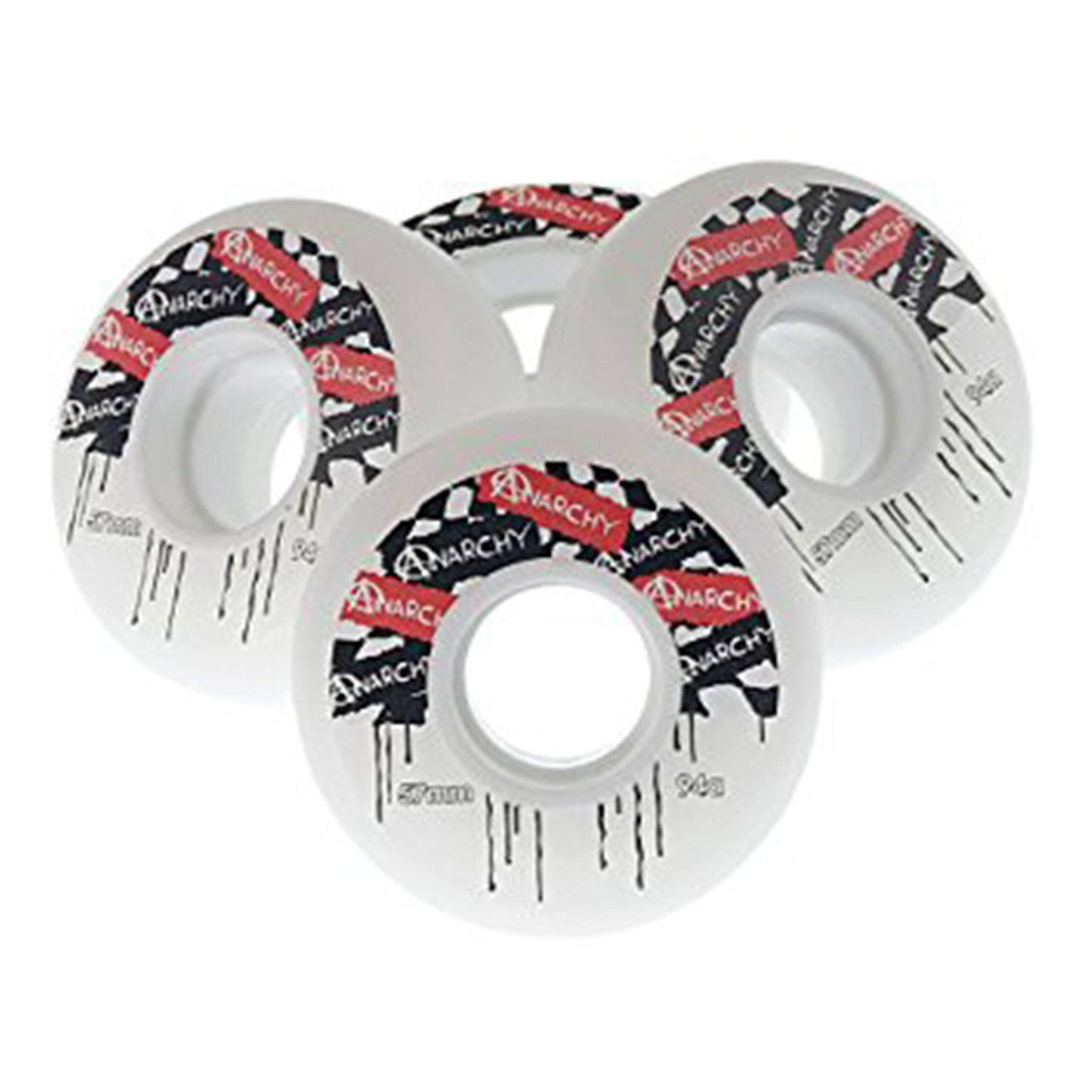 Anarchy Aggressive Skate Wheels 57mm, White Skates Anarchy 