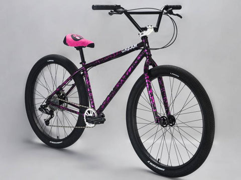 Mafia Bikes Bomma 27.5" Wheelie Bike, Purple Splatter