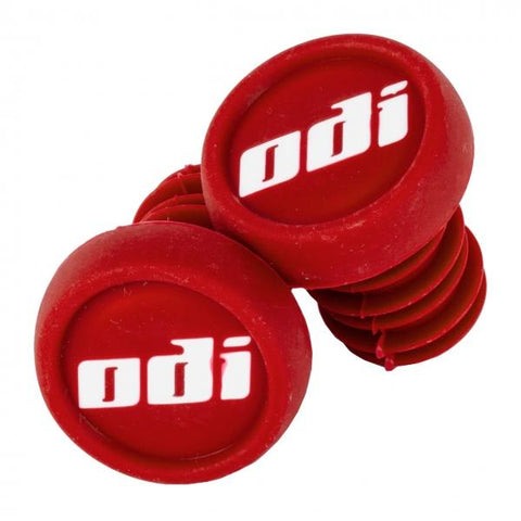 ODI Push In Bar Ends (2pcs), Red