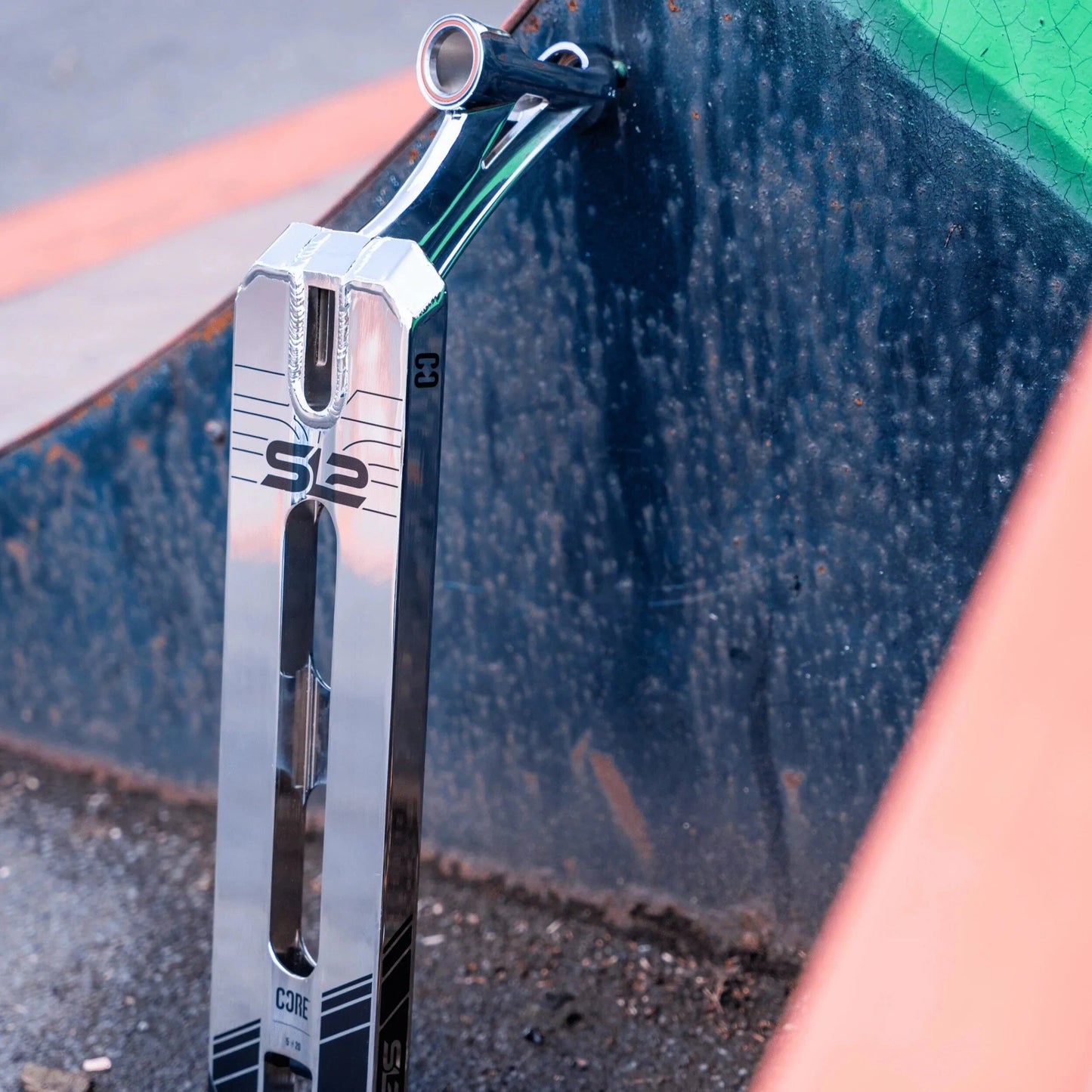 CORE SL2 Forged Stunt Scooter Deck 5 x 20 - Chrome Scooter Decks CORE 