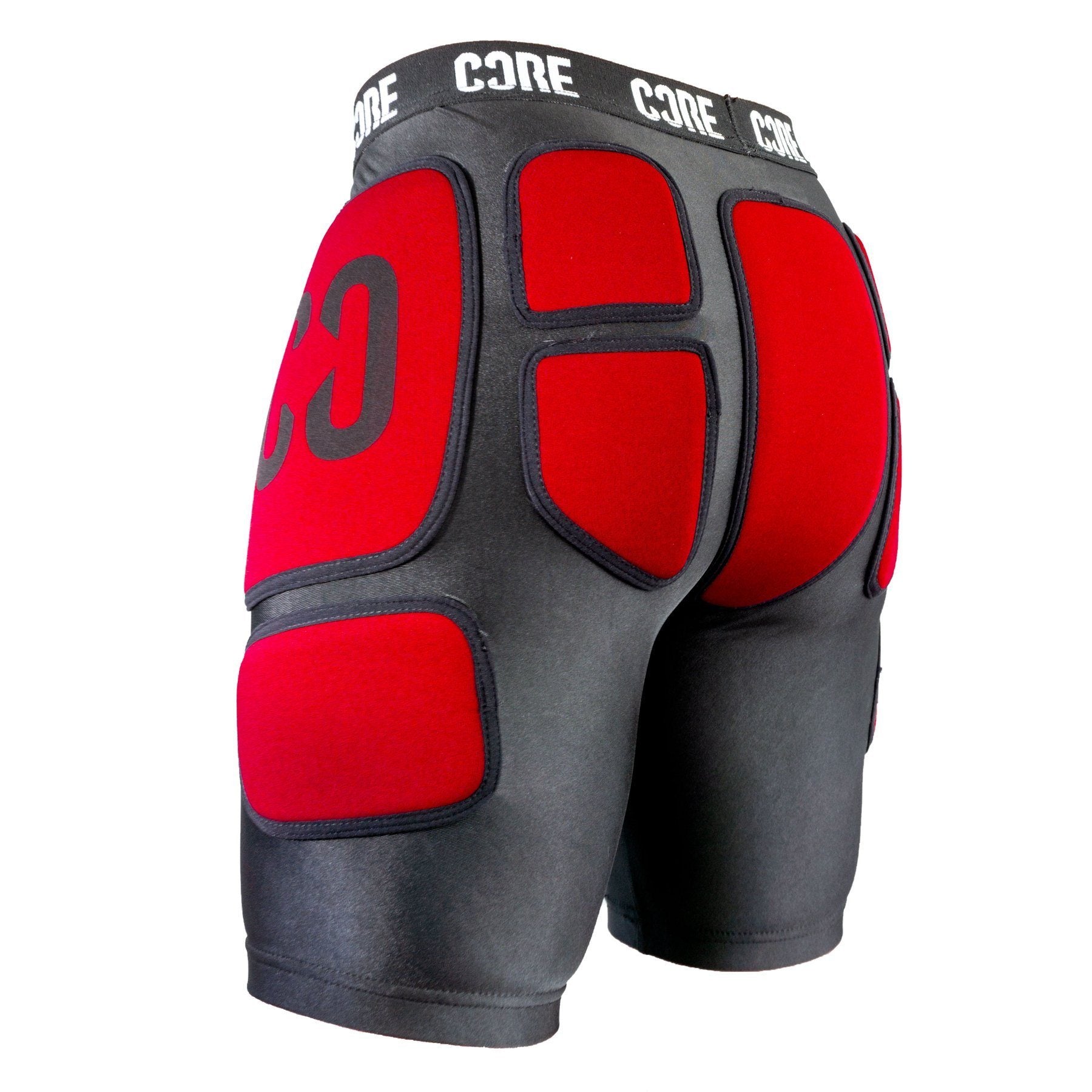 CORE Protection Stealth Impact Shorts - Red,Black Protection CORE 