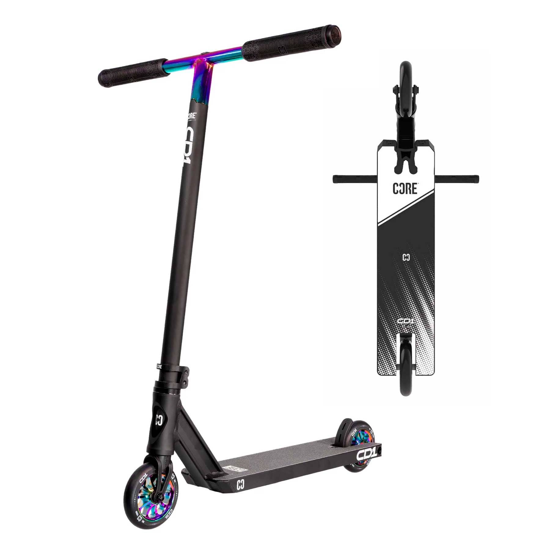 CORE CD1 Complete Stunt Scooter – NeoChrome/Black Complete Scooters CORE 