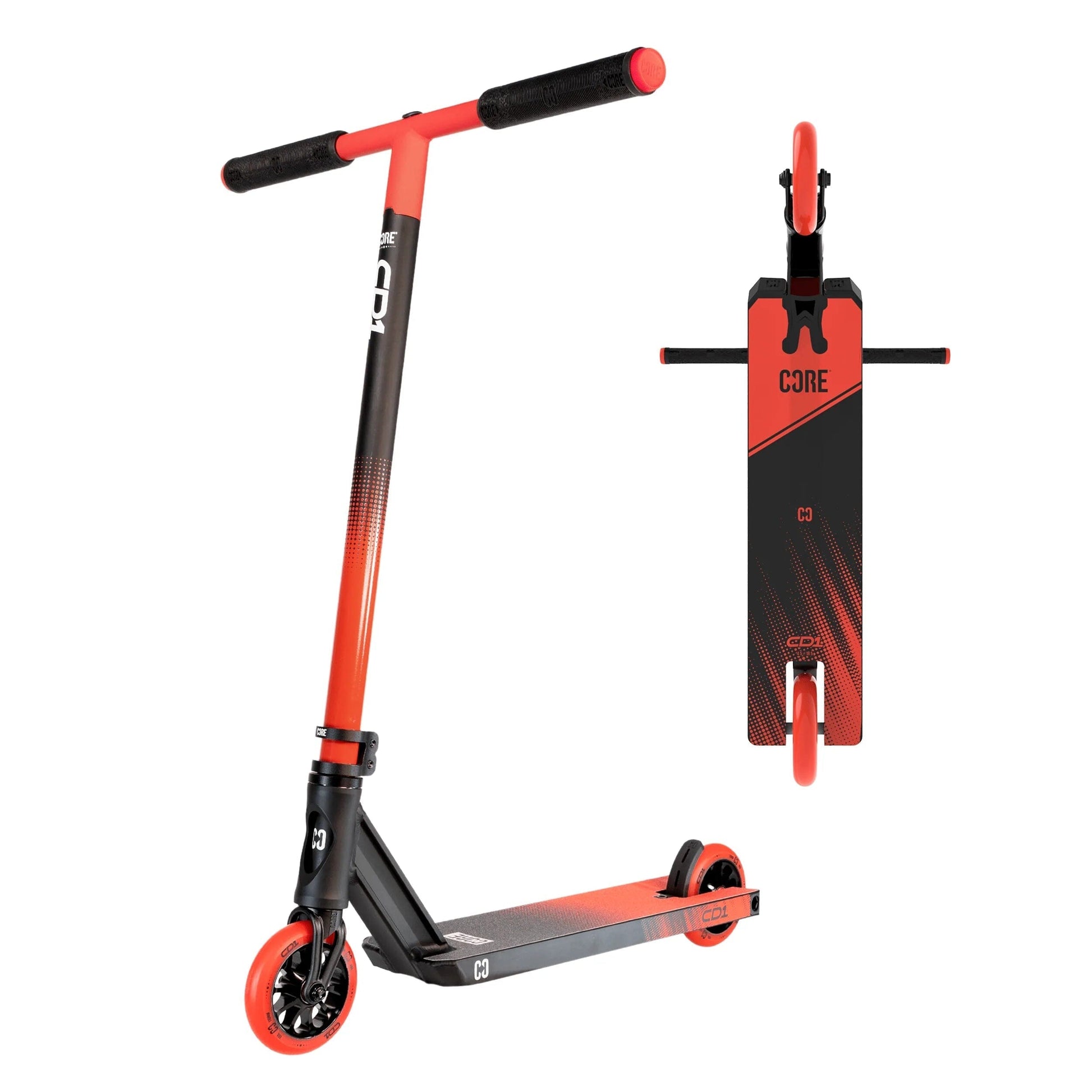 CORE CD1 Complete Stunt Scooter – Red/Black Complete Scooters CORE 