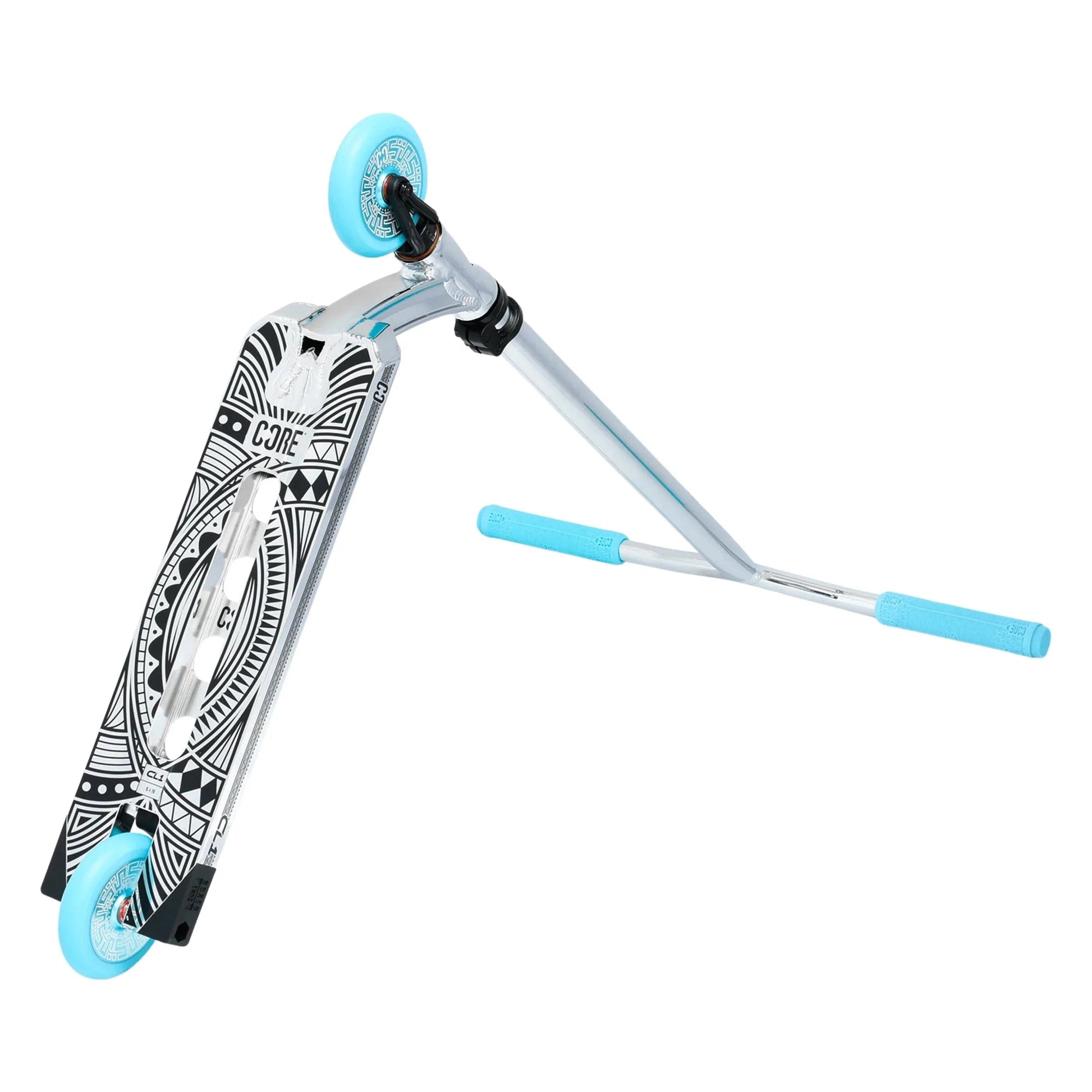 CORE CL1 Complete Stunt Scooter – Chrome/Teal Complete Scooters CORE 