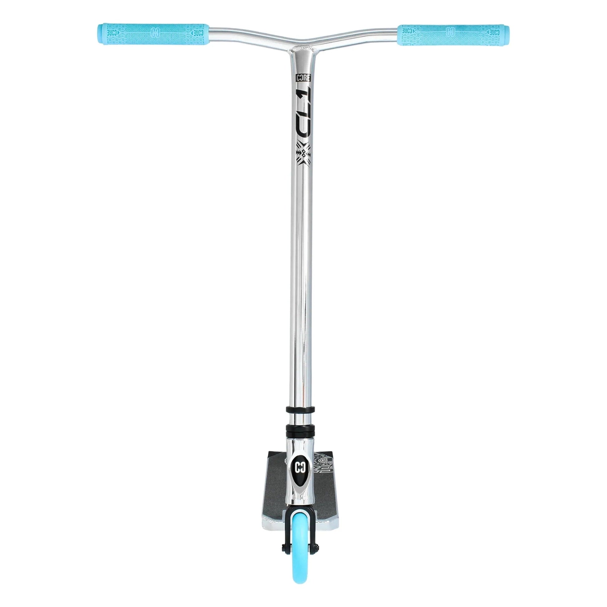 CORE CL1 Complete Stunt Scooter – Chrome/Teal Complete Scooters CORE 