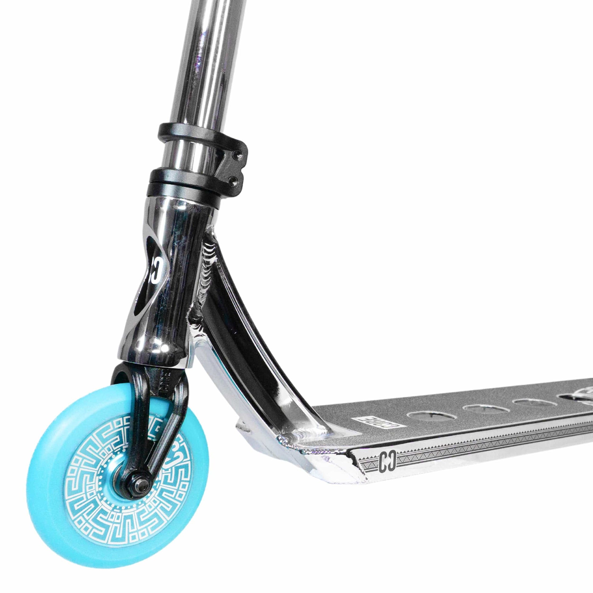 CORE CL1 Complete Stunt Scooter – Chrome/Teal Complete Scooters CORE 